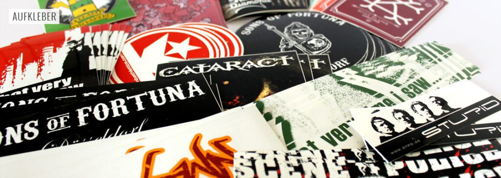 Band Stickers & Bandaufkleber